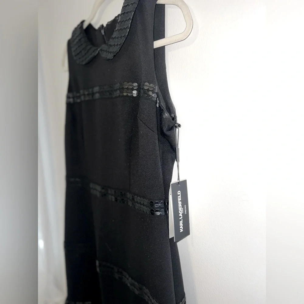 Karl Lagerfeld Black Sleeveless Dress - Picture 4 of 16